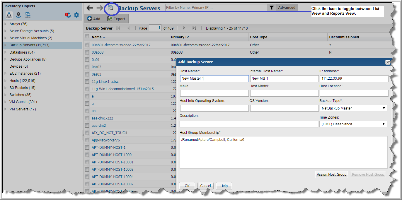 Adding or Editing NetBackup Master Servers Version 10.2.01P10